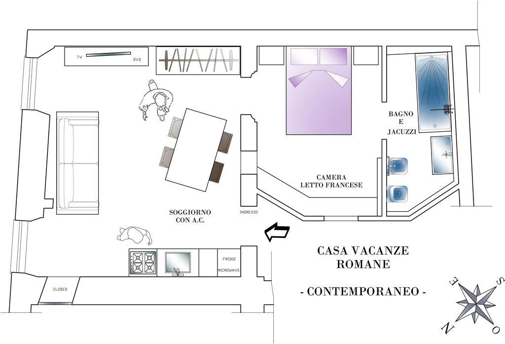 Musa Apartments Roma Habitación foto